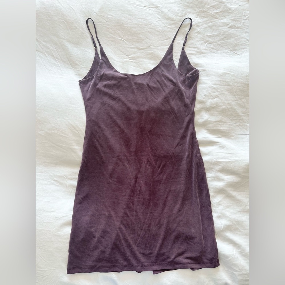 Lulu’s purple mini dress